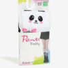 Bielo-sivé dievčenské pančuchy s motívom pandy Penti Pretty Bremen 30 DEN