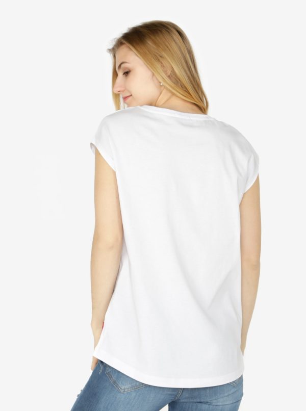 Biele dámske tričko bez rukávov Calvin Klein Jeans Tika