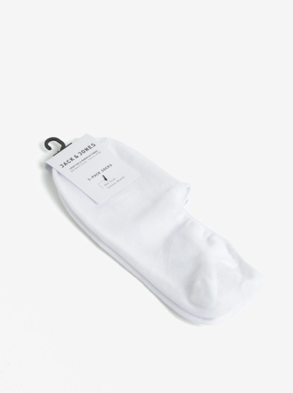 Biele nízke ponožky Jack & Jones Basic