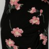 Čierne kvetované tehotenské tričko Dorothy Perkins Maternity