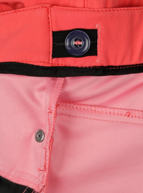 Ružové dievčenské softshellové vodovzdorné nohavice Reima Idole