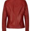 Červená dámska kožená bunda KARA Bawle