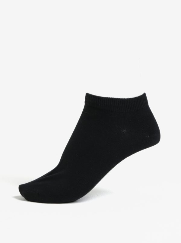 Súprava piatich párov členkových ponožiek v čiernej farbe Jack & Jones Dongo