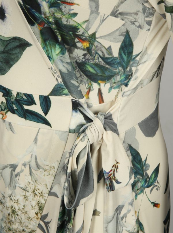 Krémové kvetované šaty Ulla Popken