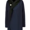 Čierno-modrý vodovzdorný kabát Design by Lucie Jack Dark Blue