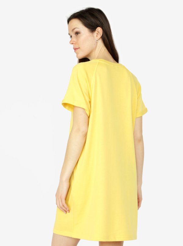 Žlté mikinové šaty VERO MODA Blaire