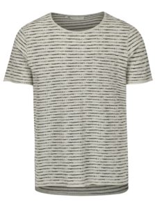 Čierno-béžové pruhované tričko Casual Friday by Blend