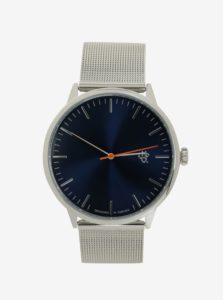 Unisex hodinky v striebornej farbe CHPO Nando Navy Silver