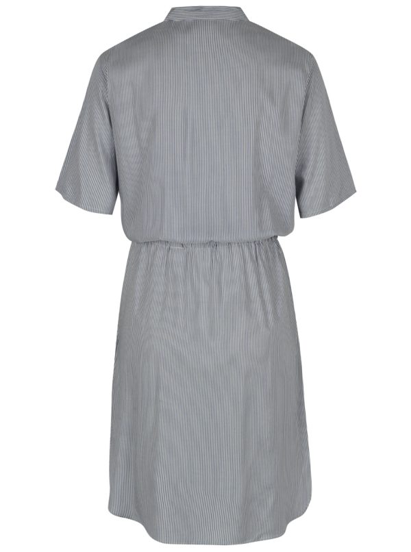 Bielo-modré pruhované košeľové šaty Jacqueline de Yong Beach
