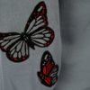 Sivá mikina s výšivkou motýľov Jacqueline de Yong Bille
