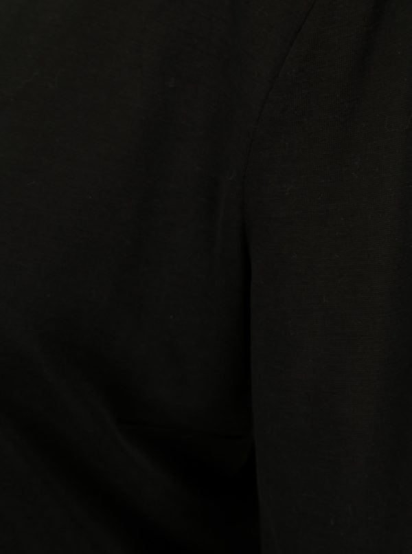 Čierne tričko s výstrihom na chrbte VILA Nelius