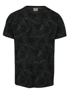 Čierne vzorované tričko Burton Menswear London 