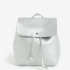 Malý batoh/crossbody kabelka v striebornej farbe Claudia Canova Kiona