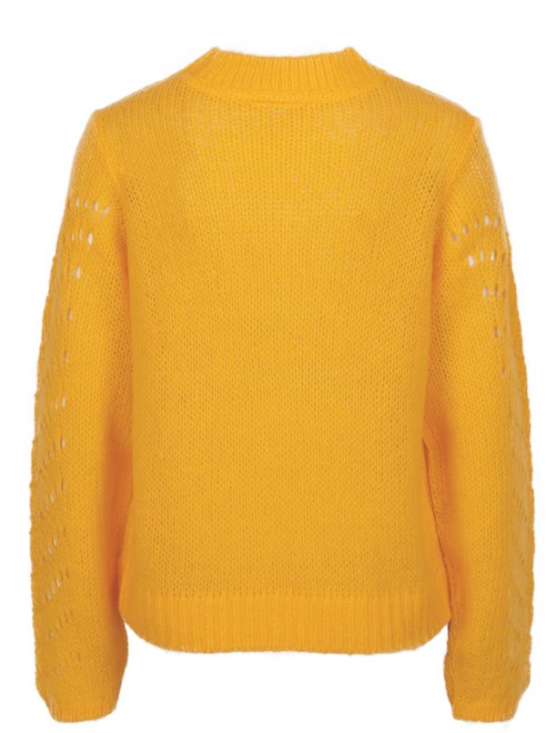 Žltý vzorovaný sveter Noisy May Tabby