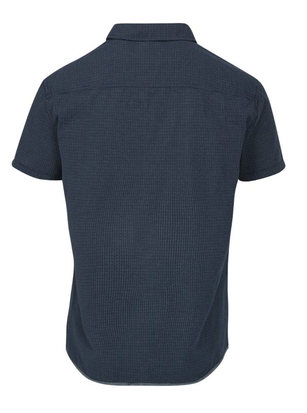Tmavomodrá vzorovaná slim fit košeľa Blend