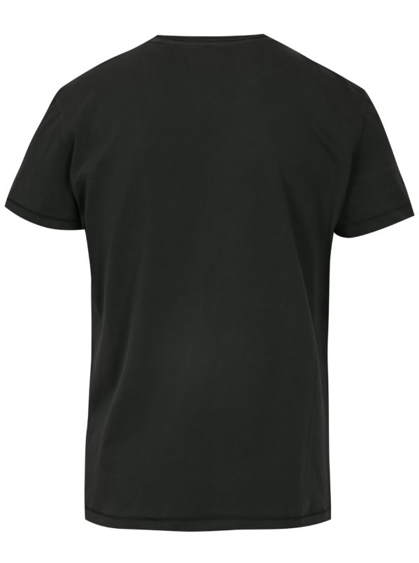 Tmavosivé vzorované slim fit tričko Blend