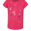 Ružové dievčenské tričko s potlačou LOAP Ibiska
