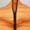 Oranžová prešívaná bunda s kapucňou Yest