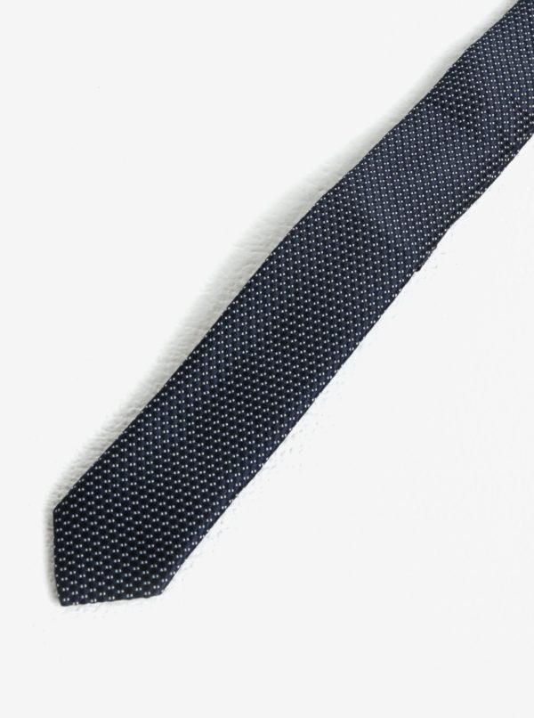 Tmavomodrá chlapčenská kravata s drobným pravidelným vzorom name it Mixi