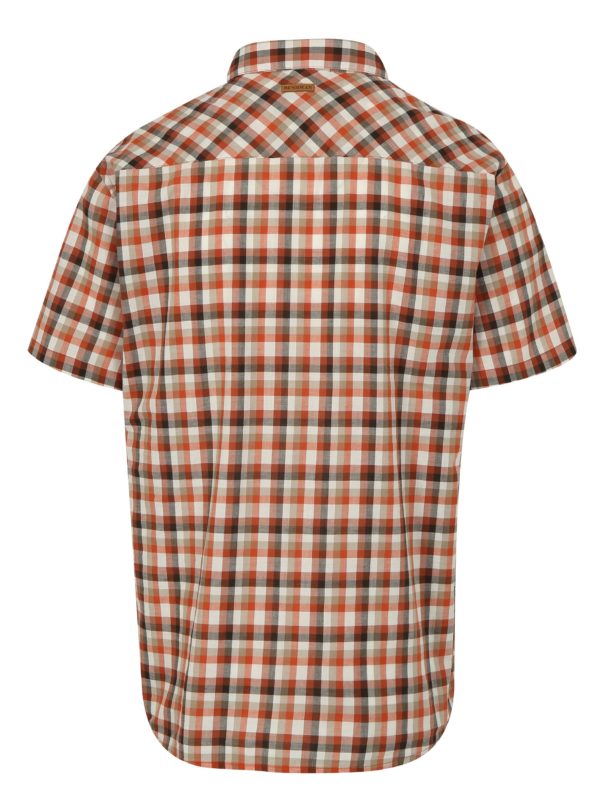 Krémovo-tehlová károvaná košeľa BUSHMAN Creole