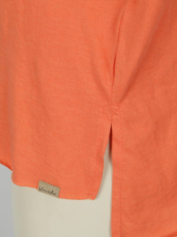 Oranžové tričko s rozparkami Blendshe Mal