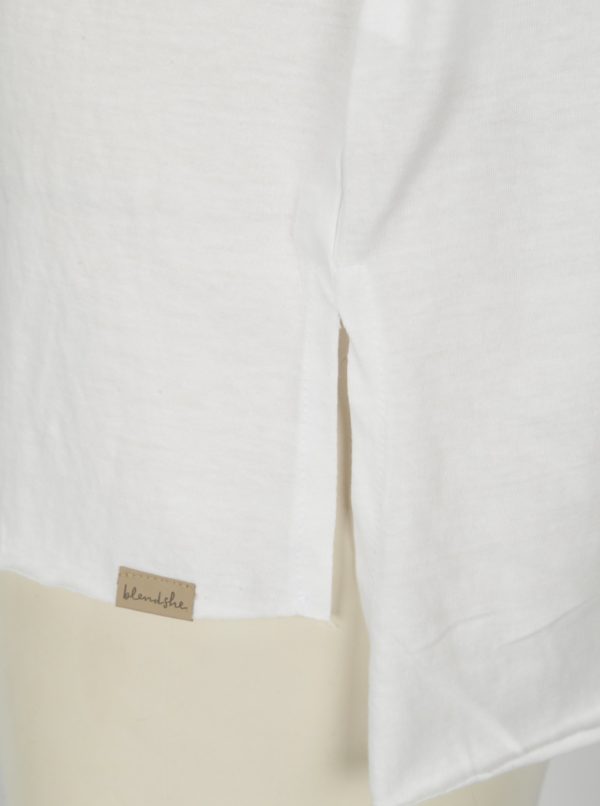 Biele tričko s rozparkami Blendshe Mal