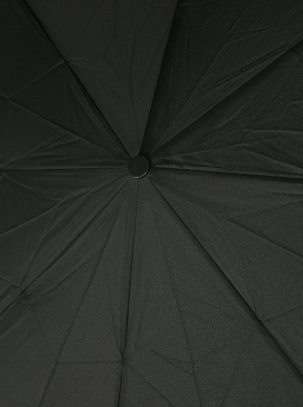 Čierny skladací vystreľovací dáždnik Derby