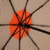 Oranžovo-béžový vzorovaný skladací vystreľovací dáždnik Doppler