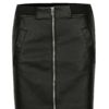 Čierna koženková mini sukňa Jacqueline de Yong Bounty