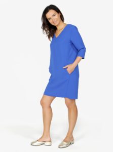 Modré šaty s vreckami Selected Femme Tunni
