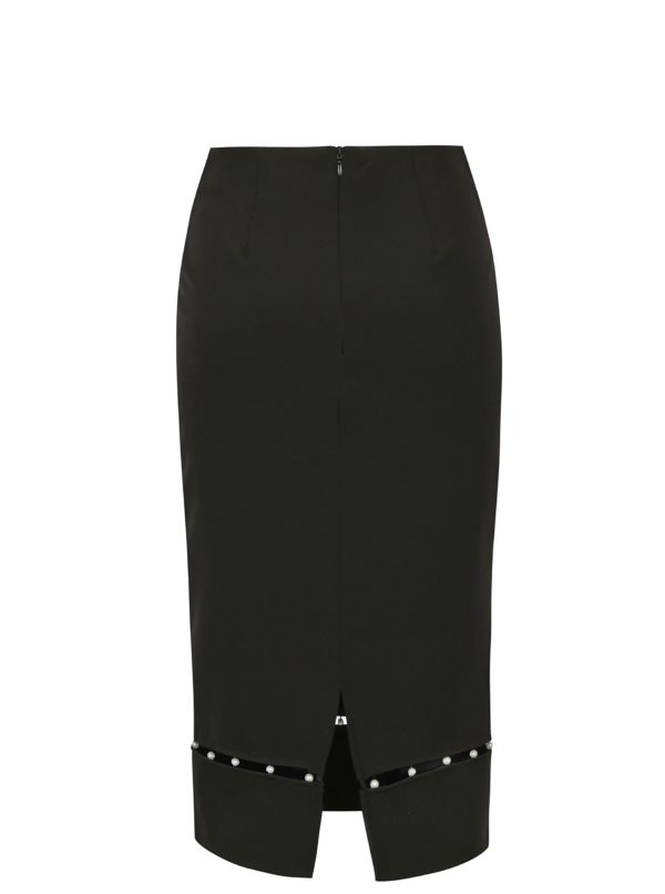 Čierna puzdrová sukňa s korálkami Dorothy Perkins