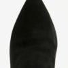 Čierne semišové členkové topánky s predĺženou špičkou ALDO Fralissi