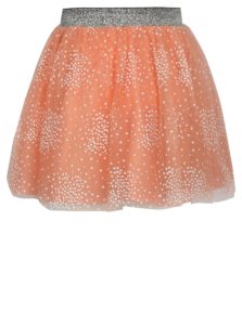 Oranžová dievčenská sukňa name it Kellow