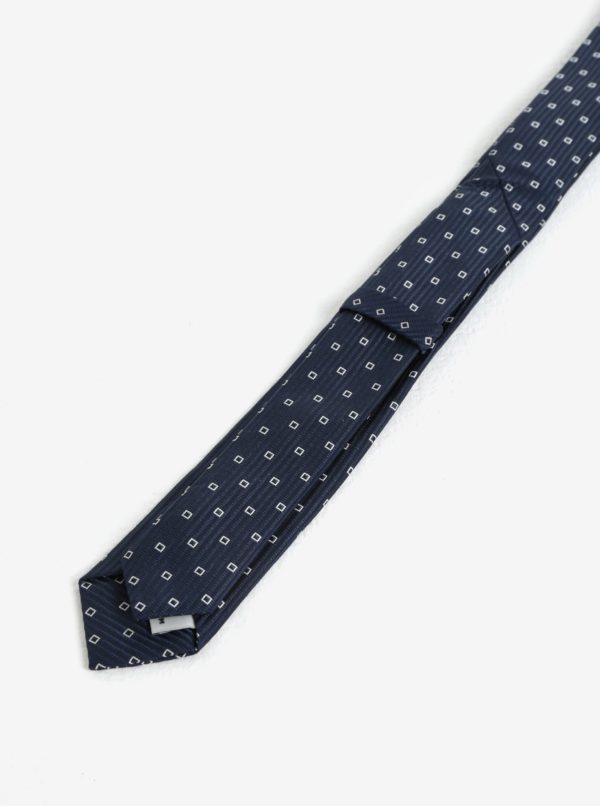 Tmavomodrá chlapčenská vzorovaná kravata name it Mixi