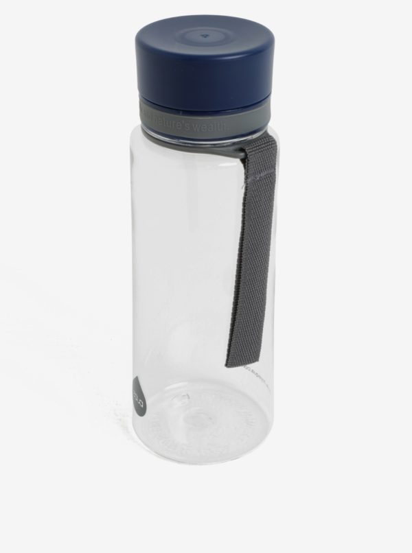 Plastová fľaša s tmavomodrým uzáverom EQUA (600 ml)
