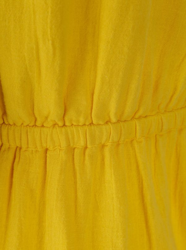Žlté šaty s prestrihom na bruchu Noisy May Paci