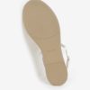 Biele kožené sandále DKNY