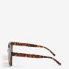 Hnedé vzorované slnečné okuliare Pieces Inka