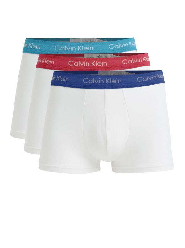Súprava troch boxeriek v bielej farbe Calvin Klein