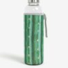 Sklenená fľaša v zelenom termo obale Kikkerland