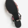 Čierne dámske vzorované sandále na podpätku a platforme Pepe Jeans Hooper Spring