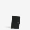 Čierna pánska kožená peňaženka s hliníkovým puzdrom s RFID Secrid Miniwallet