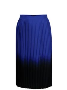 Modro-čierna plisovaná sukňa DKNY