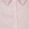 Bielo-ružová pruhovaná predĺžená košeľa s výšivkou SH Licogna