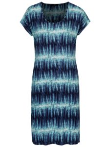 Tyrkysovo-modré vzorované šaty Yest