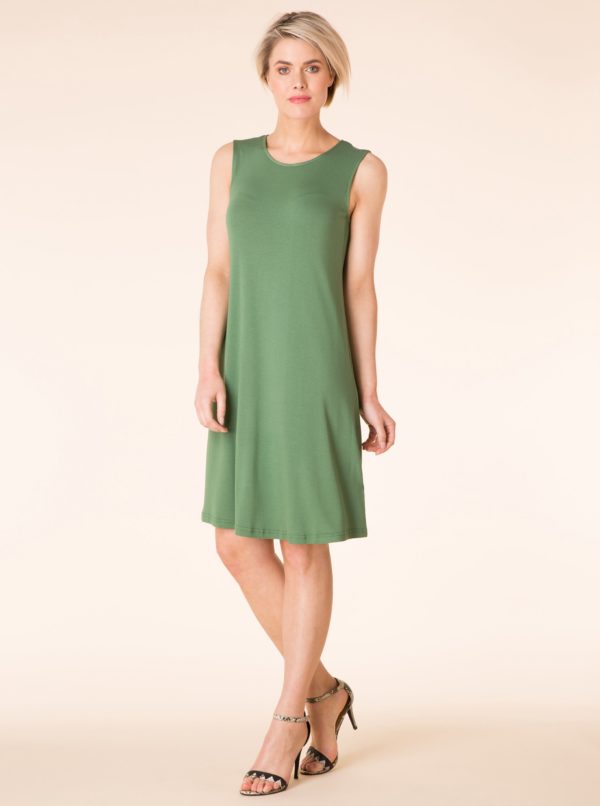 Zelené šaty bez rukávov Yest