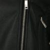 Čierna skrátená koženková bunda s detailmi v striebornej farbe Bunda SH Goiere