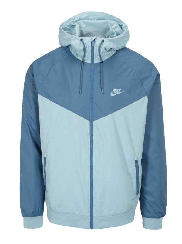 Svetlomodrá pánska funkčná bunda s kapucňou Nike