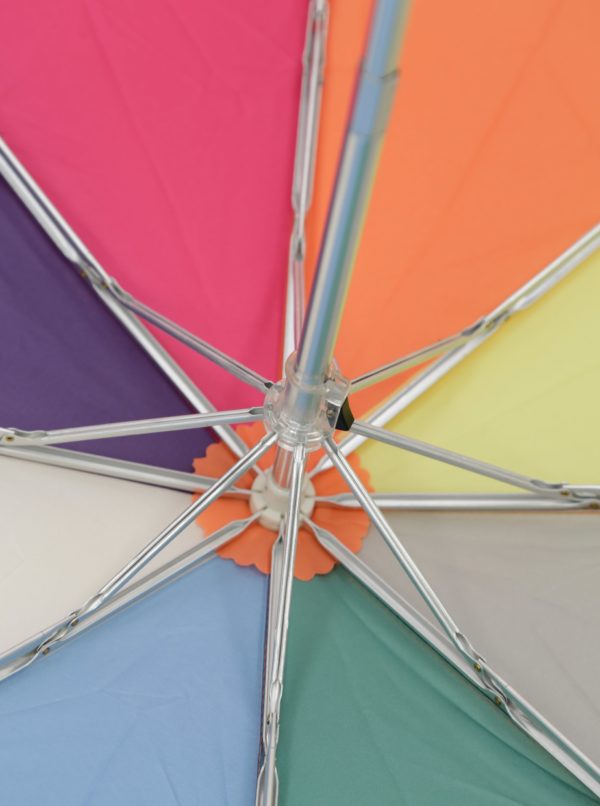Ružovo-modrý skladací dáždnik Esprit ALU