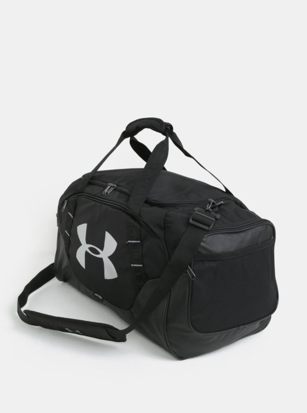 Čierna športová vodovzdorná taška s reflexnými prvkami Under Armour
